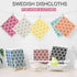 Fintale Swedish Dishcloths for Kitchen, 6 Pack Papaya Reusable Paper Towels, Washable Cellulose Sponge Cloth, Absorbent Quick Drying Dish Towels, ...