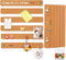 Small Cork Board, 12 Pack 15 x 2 x 0.5 in Adhesive Cork Board Strips for Walls Office with 50 Push Pins for Paste Notes, Photos, Schedules, Photos...