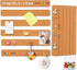 Small Cork Board, 12 Pack 15 x 2 x 0.5 in Adhesive Cork Board Strips for Walls Office with 50 Push Pins for Paste Notes, Photos, Schedules, Photos...