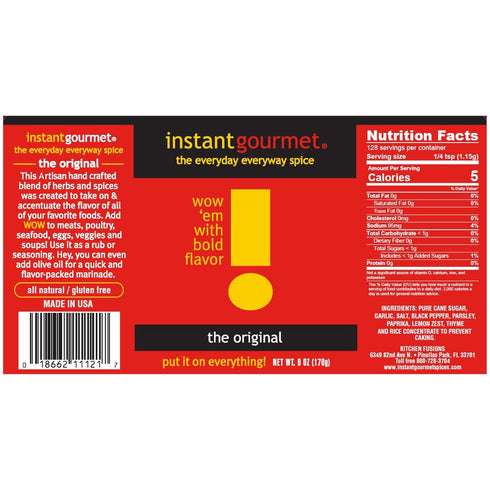 Instant Gourmet The Original Seasoning, 6 oz...
