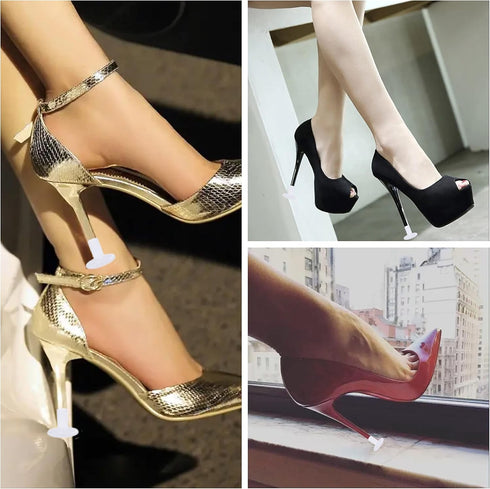 9 Pairs Clear High Heel Protectors Heel Stoppers for Wedding Mates Bridesmaid(Small/Middle/Large)...