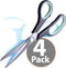 Achieva 8" Titanium Scissors, Black, 4PK (94108)...