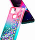 NZND Case for T-Mobile REVVL 4+ Plus with Tempered Glass Screen Protector (Full Coverage), Glitter Liquid Floating Waterfall Girls Cute Phone Case...