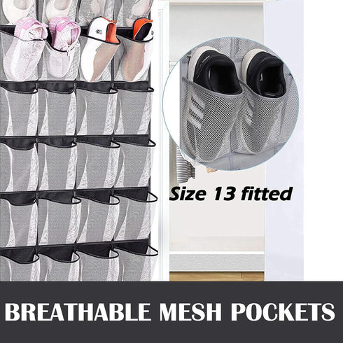 Shoe Rack for Closet,Over the Door Shoe Organizer,Hanging Front Door Entrance Entryway Cabinet Organizers,Shoe Stand Pantry Holder Space Saving Cl...