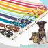 Puppy Collar - Identification ID Leather Small Dog Collars - 12 pcs Adjustable Soft Colorful Cute Pet Basic Collars for Girl Boy Dogs Cats...