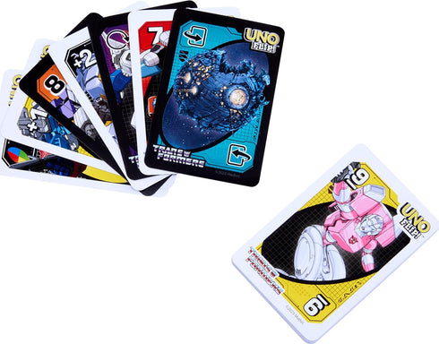 Mattel Games UNO Flip Transformers Card Game for Kids, Adults & Family with Deck Inspired by The Transformers Movies, TV Shows & Comics...