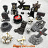 Halloween Miniature Figurines - 18Pcs Resin Ghost Tombstones Skull Heads Scene Ornaments Halloween Garden Accessories Mini Halloween Decorations f...