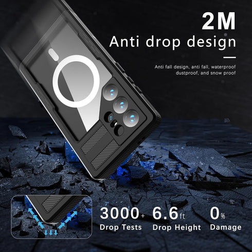 for Samsung Galaxy S24 Ultra Waterproof Case, Dropproof Shockproof Protective Cover for Galaxy S24 Ultra, IP68 Full Sealed Waterproof Case for Sam...