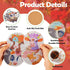 BB Beadthoven 8pcs Bohemian Diamond Art Painting Coasters Kits with Holder Floral Cow Cattle Ox Bull Diamond Coasters Kit Animal 5D Diamond Gem Pa...