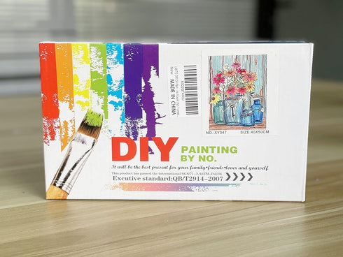 LVIITIS Paint by Number Kits for Adults Beginner and Kids, Mushroom Acrylic Oil Painting on Canvas,Drawing Paintwork with Paintbrushes,Arts Craft ...
