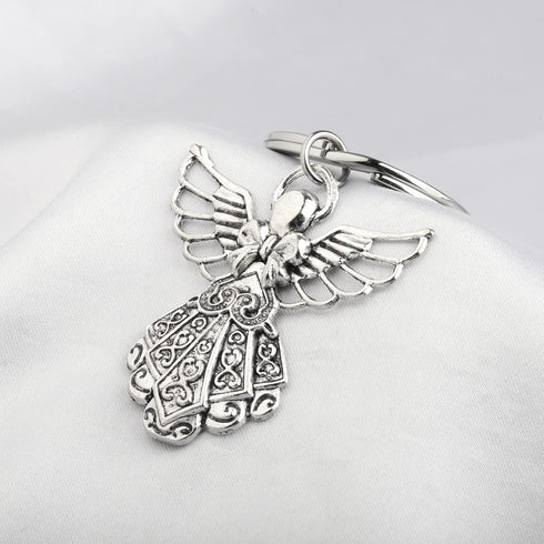 BNQL Guardian Angel Keychains 4 PCS Angel Charm Keychain Key Ring Guardian Angel Gifts...