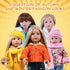 Doll Clothes Set Fashion 4 Pieces includes Warm Hooded Coat, T-Shirt, Jeans Skirt & Underpants, Handmade Party Dress Casual Wear Fits 18 Inch Amer...