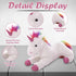 Fluffy Rainbow Unicorn Plush Toy 14 inch - Cuddly Stuffed Animal Unicorn Magical Gift - Ultra Soft Christmas Birthday Valentine Favors Present (Ra...