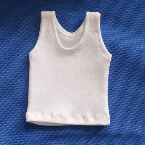 1/6 Custom Scale T-Shirt Sleeveless Vest Clothes for 12" Male & Female Action Figure Doll Clothes Toy (Black + White)...