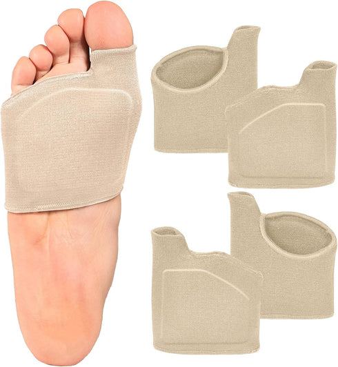 SPORLCO Metatarsal Pads for Women Men Foot Pads for Balls of Feet with Gel Inserts, Foot Pain Relief Cushions 2 Pairs...