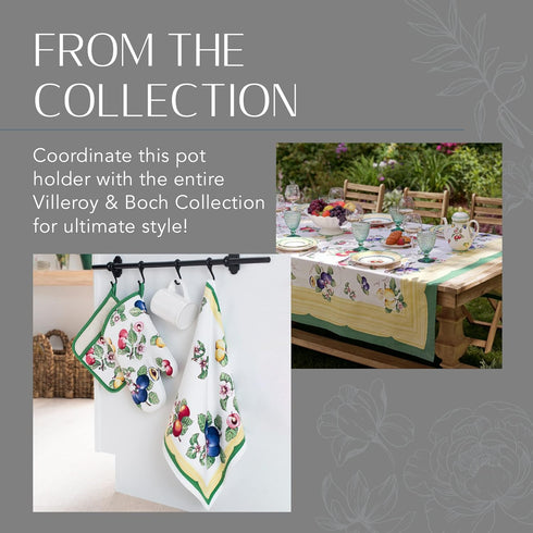 Elrene Home Fashions Villeroy & Boch French Garden Pot Holder, Pot Holder for Kitchen Use, 8"x9"...