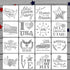 16 Pieces Happy 4th of July Stencil Independence Day Painting Template Reusable Patriotic Drawing Stencils Include American Flag Map Star Patterns...