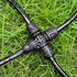 1/4" Drip Irrigation Fittings, 26 Pcs Lock Barbed Cross Connectors for 1/4 Inch Drip Irrigation Tubing Drip Line 4 Way T Parts with Lock Nut for G...