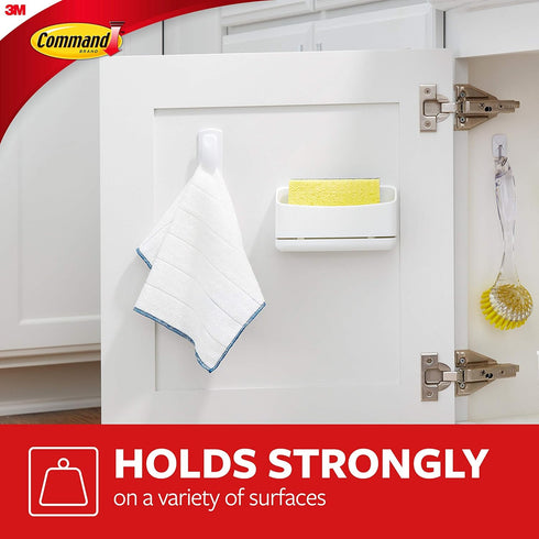 Command Spring Clip, 1 clip, 2 medium strips...