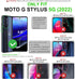 PUJUE for Motorola Moto G-Stylus 5G-2022 Case: Silicone Shockproof Protective Cell Phone Case - Slim Rugged Dual Layer 360 Full Protection Sturdy ...