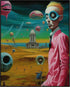 Posterizer 1 pcs-strange futuristic man in an alien world-Abstract & Modern Art-Fantasy & Fiction Art-Gift for Art Lovers-Decor for Home & Office-...