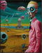 Posterizer 1 pcs-strange futuristic man in an alien world-Abstract & Modern Art-Fantasy & Fiction Art-Gift for Art Lovers-Decor for Home & Office-...