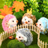 8 Pieces Mini Hedgehog Plush Toys Animal Stuffed DIY Keychain Accessories 4 Inch Hedgehog Plush Stuffed Toy Decorations for Baby Birthday Shower X...