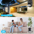 Jennov 2K Light Bulb Security Camera Wireless Outdoor - 360° Cameras for Home Security Outside, 2.4Ghz Wifi Light Socket Indoor Camera, Auto Track...