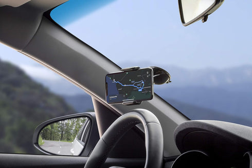 Scosche VWDSM2 Car Mount 3-in1 Suction Cup Mount with Vent Clips for Mobile Devices - Window, Dash, Vent Mount, 360 Rotation...