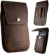 Leather Phone Pouch for Belt, S23 Ultra Belt Clip Holder for Men, Large Phone Holster, iPhone 14 Pro Max Belt Clip Case, Universal Smartphone Leat...