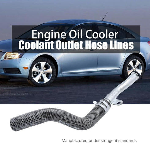 55583808 Engine Oil Cooler Coolant Outlet Hose Part, Replacement for Buick Encore 2014-2021 Chevy Cruze Sonic Trax 2011-2021, Replaces 55568542 55...