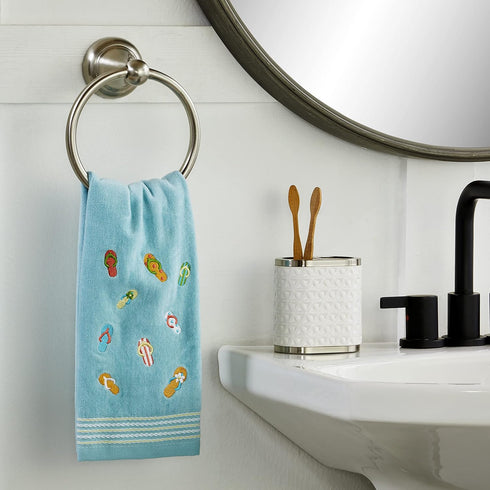 SKL Home Flips & Flops Hand Towel Set, Small, 2 Count...