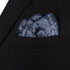 S&W SHLAX&WING Pocket Square for Men Space Blue with Light Steel Blue Patterned Floral for Suit...