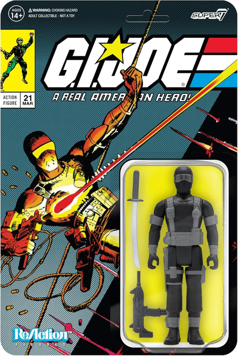 Super7 G.I. Joe Snake Eyes (Comic Version 2) - 3.75" G.I. Joe Action Figure with Accessories Classic Cartoon Collectibles and Retro Toys...