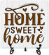 Home Desk Decor, Home Sweet Home Sign With Iron Stand, Housewarming Gifts For Women Men Family New House Owner Neighbours, Rustic Farmhouse Home L...