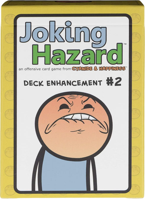 Deck Enhancement 2 - The second expansion of Joking Hazard Comic Building Card - Party Game by Cyanide and Happiness for 3-10 players , Yellow, 2....