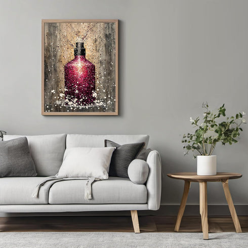 Posterizer 1 pcs-glitterly girly perfume bottle with daintly details 1-Inspirational Women's Art Gift for Women, Fashionistas, Designer Fashion F...