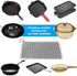 Cast Iron Scrubber 316 Stainless Steel Skillet Cleaner 8"x6" Chainmail Scrubber Scraper Chain Mail Link Scrub for Cast Iron Pre-Seasoned Pans, Gri...