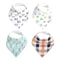 Copper Pearl Baby Bandana Drool Bibs for Drooling and Teething 4 Pack Gift Set, Holiday...