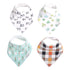 Copper Pearl Baby Bandana Drool Bibs for Drooling and Teething 4 Pack Gift Set, Holiday...