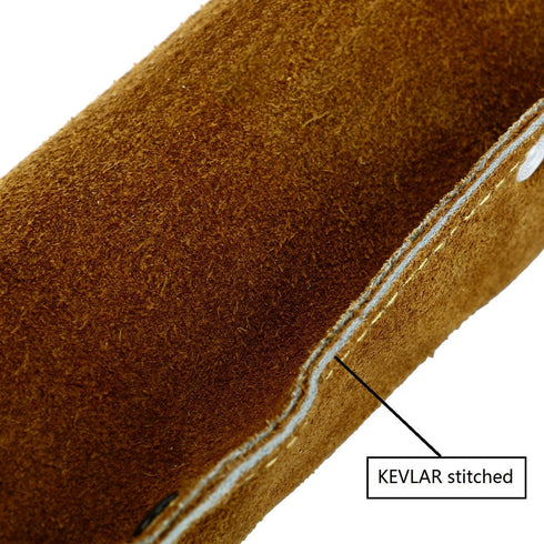 Flame-Resistant Electrode Bag/Welding Rod Pouch/welding rod holder/Leather Electrode Holder/ (gold brown)...