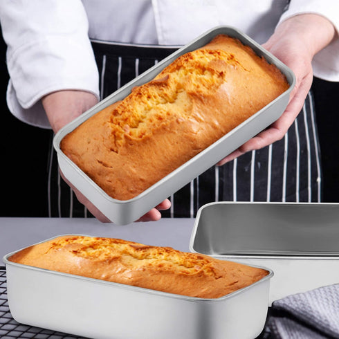 TeamFar Loaf Pan Set of 3, 9 x 5 Inch Bread Loaf Meatloaf Pan Stainless Steel for Baking Bread Cake Toast Brownies, Healthy & Sturdy, Oven & Dishw...