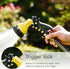 AQUASTAR 7-Pattern Rear Trigger Nozzle(Yellow), Spayer Nozzle, Hose Watering Nozzle, Lawns&Garden, Hose Nozzle Spryer, Adjustable 7 watering patte...