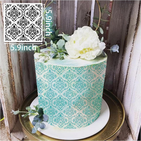 Stencils for Crafts, Circle Dots Layering Stencils Mixed Media Texture Circular Brick Stencils for Painting on Wood,Reusable Wood Burning Art Sten...