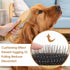 Dog Pin Brush, Airbag Grooming Wooden Comb Pet 20mm Stainless Steel Round Pin Slicker Brush with Bamboo Handle for Removing Shedding Tangles Dead ...