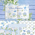 24 Sheets Blue Floral Pattern Paper, 12" x 12" Floral Patterned Cardstock Paper Scrapbooking Supplies Paper Decorative Craft Paper for DIY Card Ma...