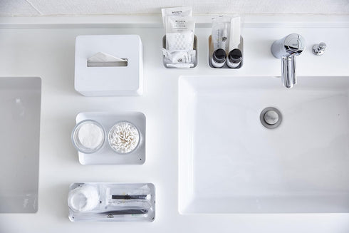 Yamazaki Home Space Saving Vanity Tray | Steel, Flat, White...