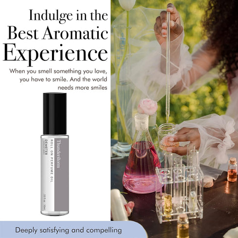 DEMETER Thunderstorm Roll On Perfume Oil, 0.33 Oz, Long-Lasting...