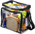 SP HOME GOODS Stadium Approved Clear Tote Bag with Adjustable Strap, Front Storage Compartment, and Mesh Pockets - See Through Zippered Clear lunc...