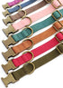 Didog Soft Leather Dog Collar, Durable Heavy Duty Dog Collars with Quick Release Metal Buckle, Adjustable Pink Dog Collar Leather for Large Medium...